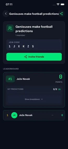 League — details and members
